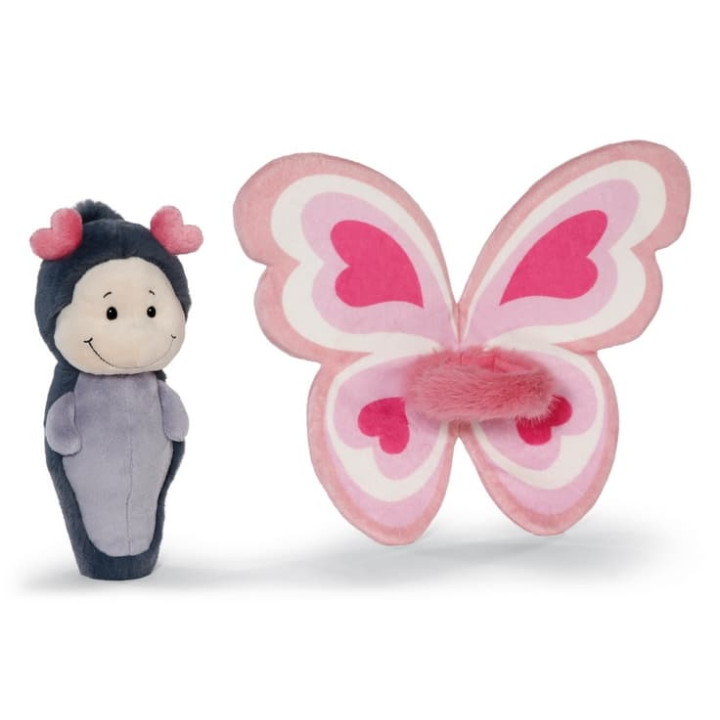NICI Plyšový motýlek Love v dárkové krabičce, 21cm