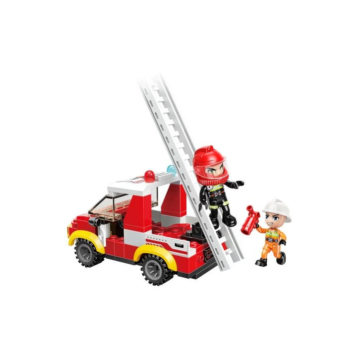 Qman Mine City Fire Line W12011-3 Automobilový žebřík