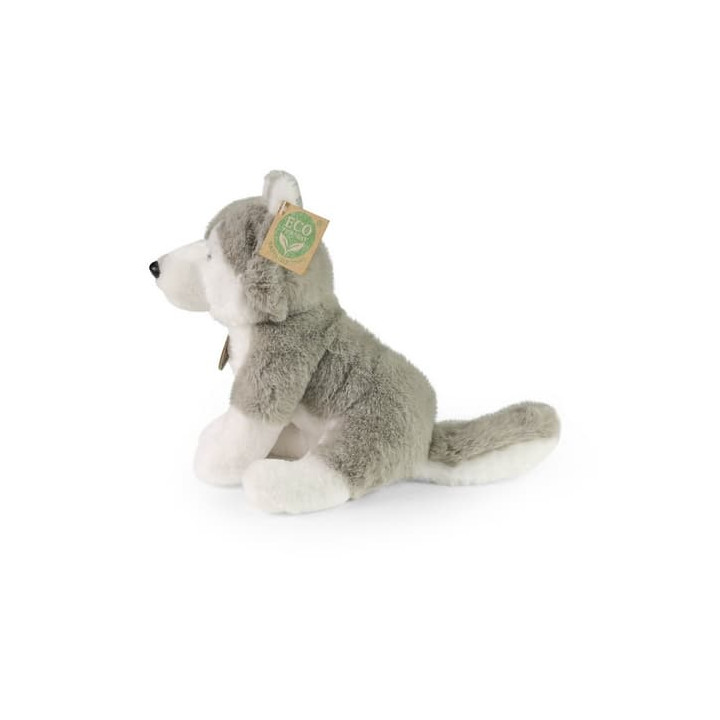 Rappa Plyšový pes husky sedící 23 cm SOFT COLLECTION, ECO-FRIENDLY