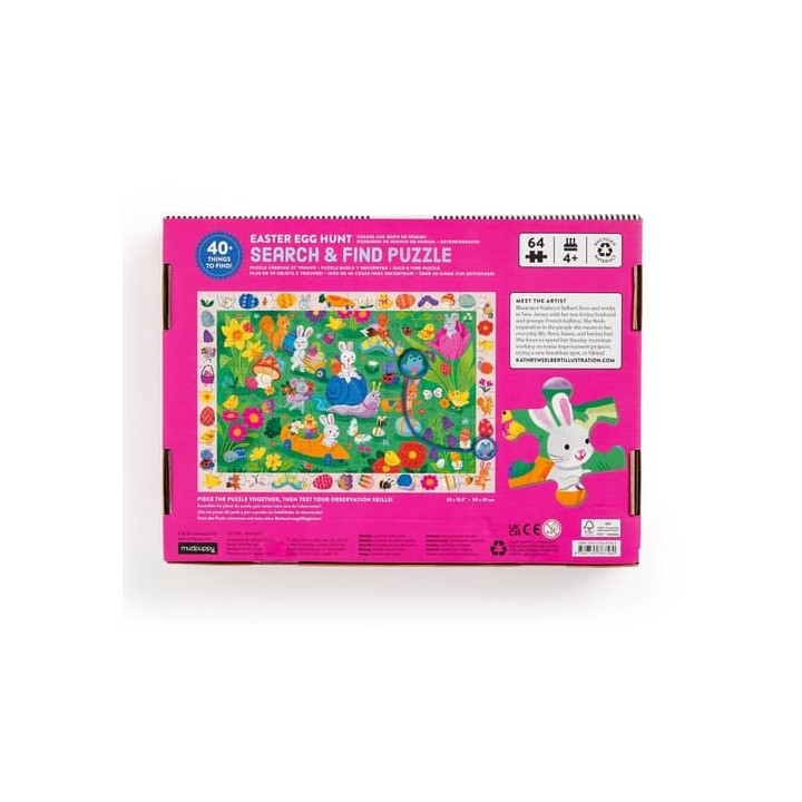 Mudpuppy Puzzle Hledej a najdi Velikonoční honba za vajíčky 64 dílků