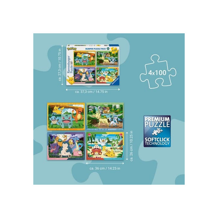 Pokémon 4x100 dílků