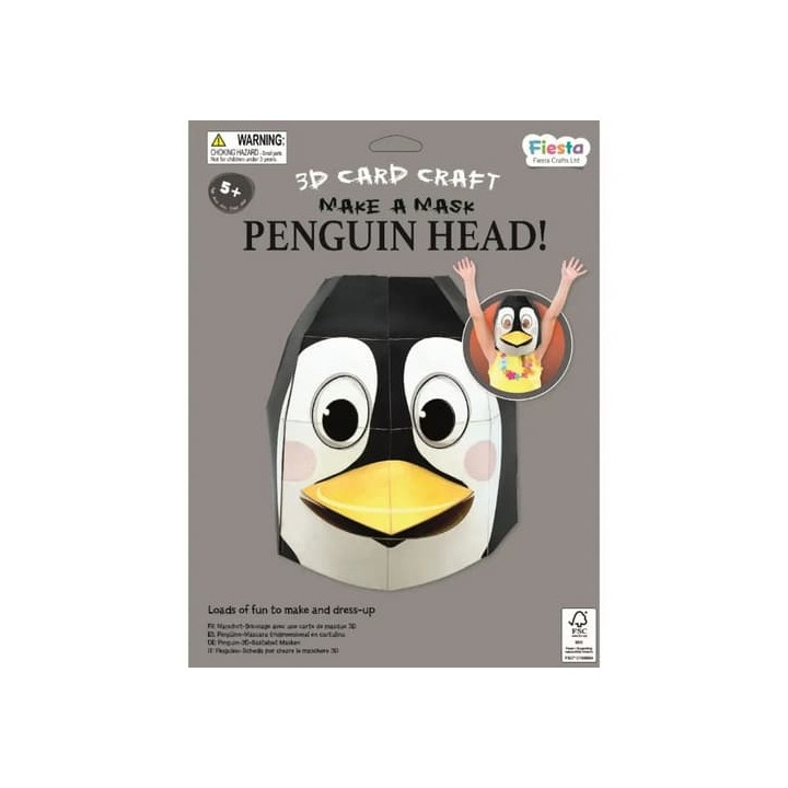 Fiesta Crafts Kreativní sada 3D maska Tučňák