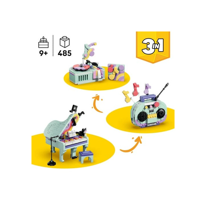 Lego Creator 31392 Hudební dekorace: Klavír s kočkou