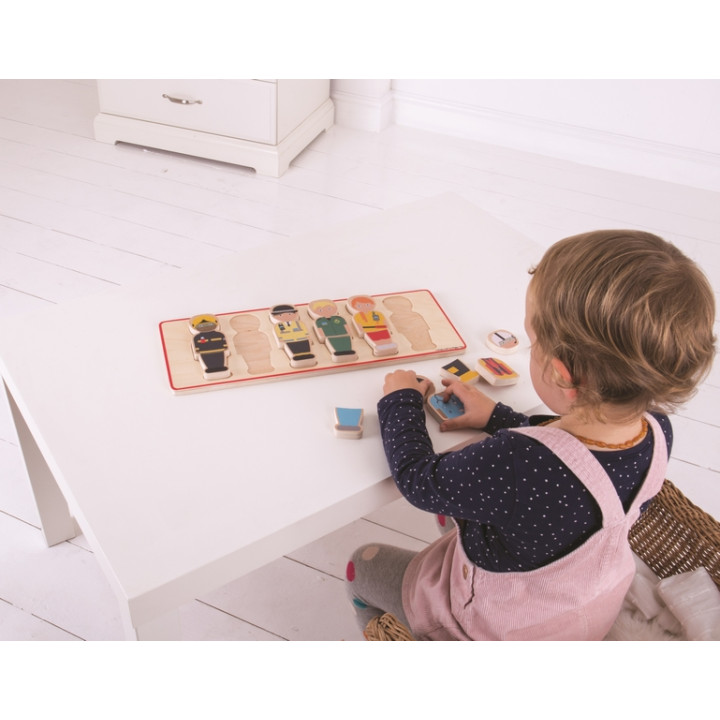 Bigjigs Toys Vkládací puzzle záchranářský tým