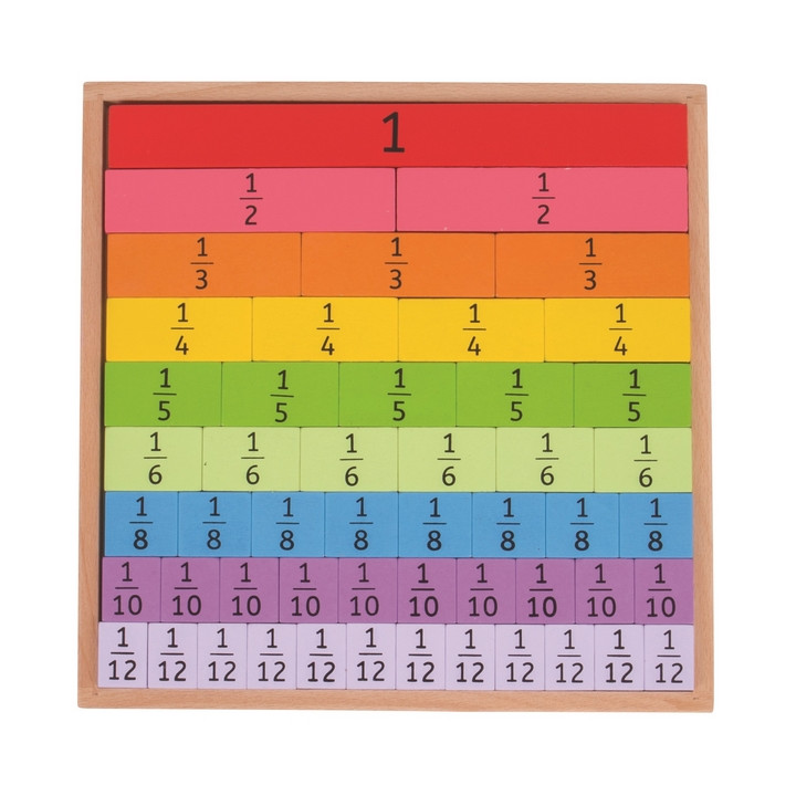 Bigjigs Toys Didaktická tabulka Zlomky