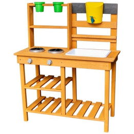 2Kids Toys Dřevěná zahradní kuchyňka s dřezem