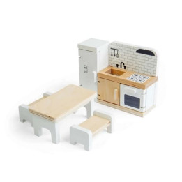 Bigjigs Toys Dřevěný nábytek do domečku pro panenky Kuchyň