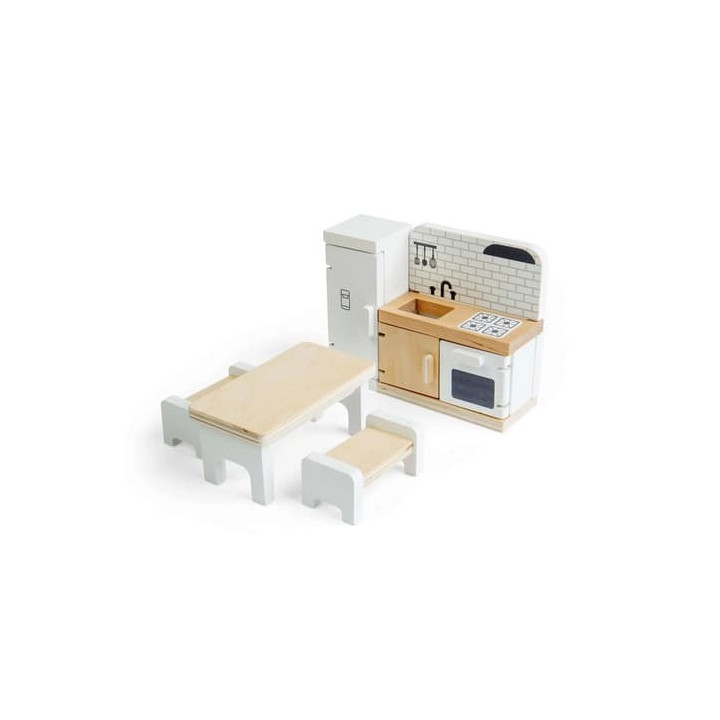 Bigjigs Toys Dřevěný nábytek do domečku pro panenky Kuchyň