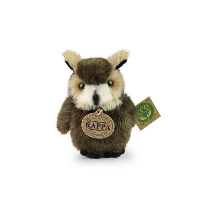 Rappa Plyšový pták sova/výr 13 cm ECO-FRIENDLY