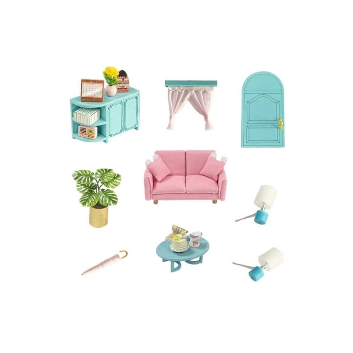 2Kids Toys miniatura domečku Slunný obývací pokoj