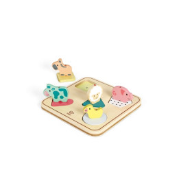 Puzzle se zvuky na desce - Zvířátka
