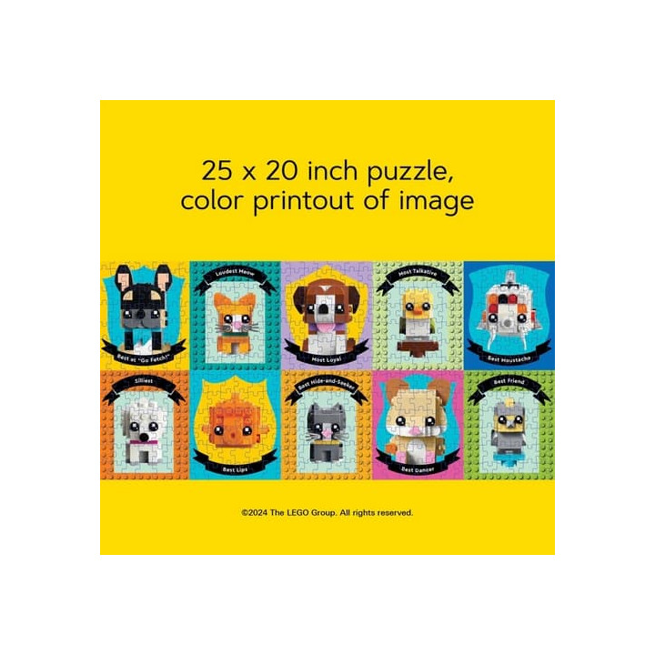 Chronicle Books Puzzle LEGO® Zvířecí kamarádi 1000 dílků