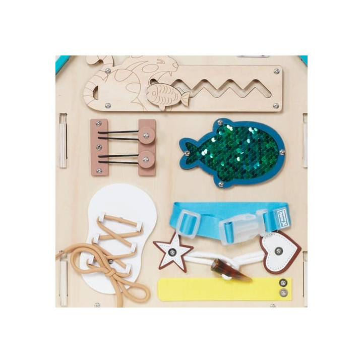 2Kids Toys Activity board Domeček tyrkysový