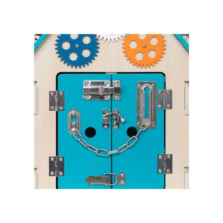 2Kids Toys Activity board Domeček tyrkysový