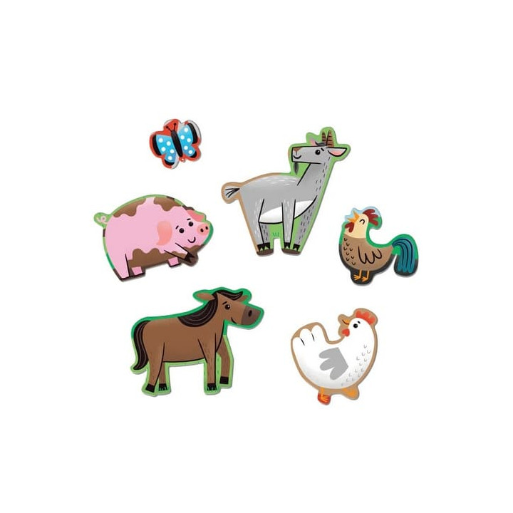 Mudpuppy Podlahové puzzle Kamarádi z farmy 25 dílků