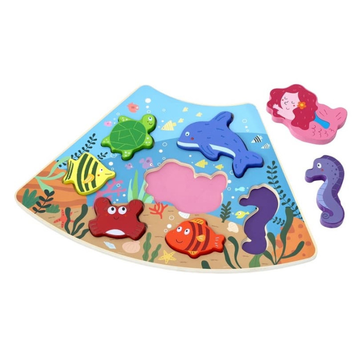 2Kids Toys Dřevěné puzzle Podvodní svět propojitelné