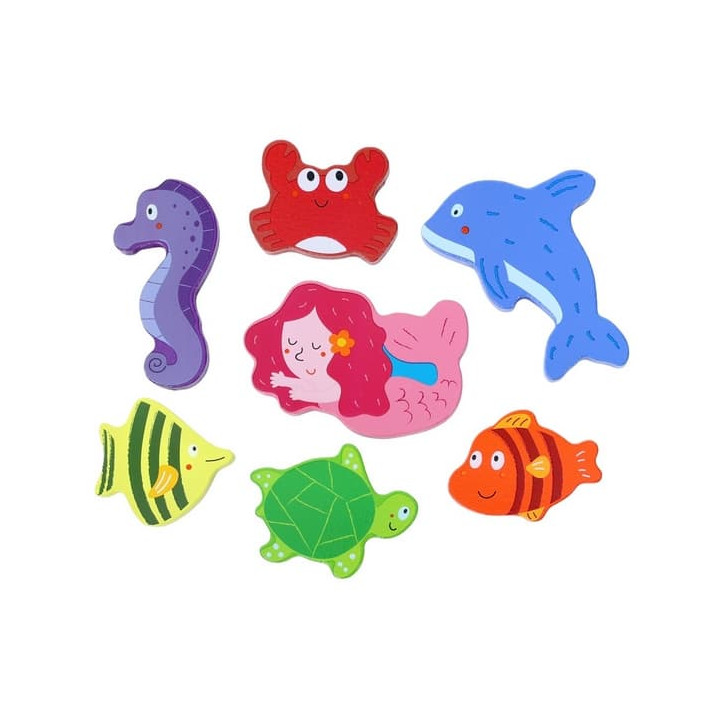 2Kids Toys Dřevěné puzzle Podvodní svět propojitelné