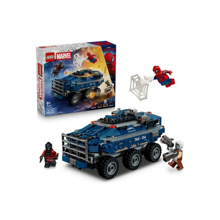 Lego Marvel 76349 Spider-Man a honička za vězeňským transportérem