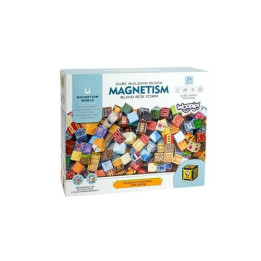Sada magnetických stavebních bloků 3D kostek 63 dílků