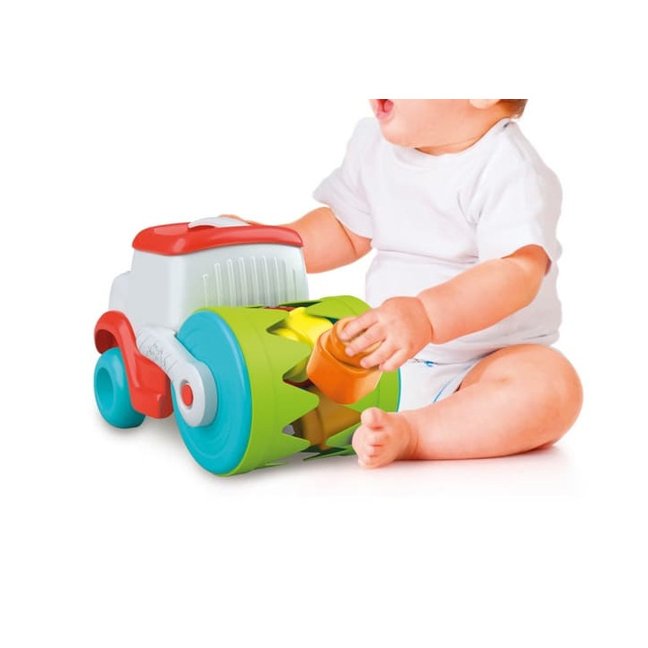 Clemmy baby - Stavební stroj, senzorický válec s měkkými kostkami
