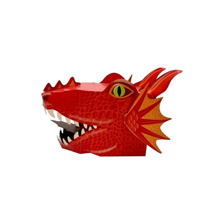 Fiesta Crafts Kreativní sada 3D maska Červený drak