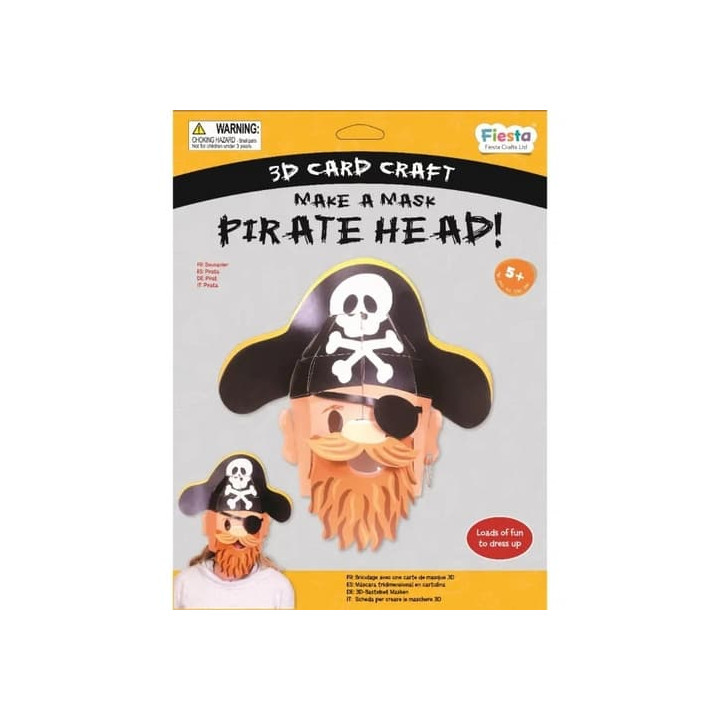 Fiesta Crafts Kreativní sada 3D maska Pirát