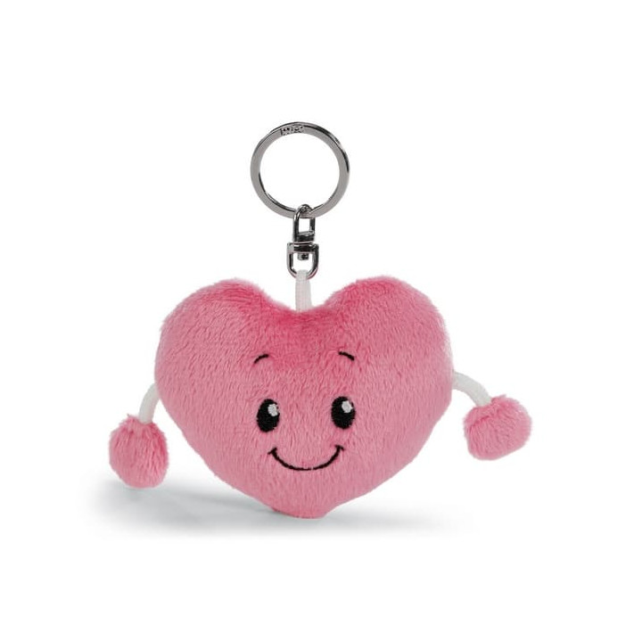 NICI Klíčenka Srdíčko Love růžové, 8 cm
