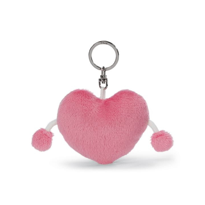 NICI Klíčenka Srdíčko Love růžové, 8 cm