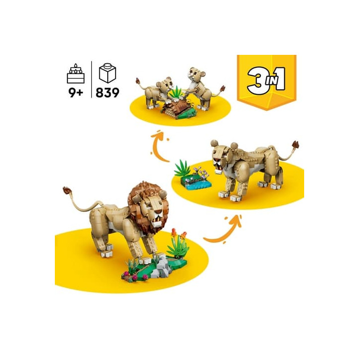 Lego 31386 Creator Divoká zvířata: Majestátní lev