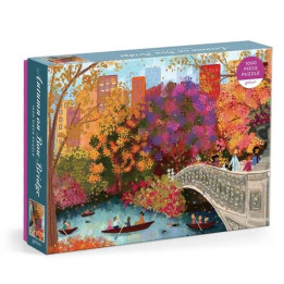 Galison Puzzle Podzim na mostě Bow Bridge Joy Laforme 1000 dílků