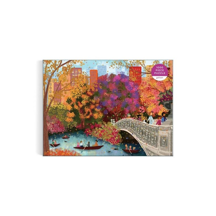 Galison Puzzle Podzim na mostě Bow Bridge Joy Laforme 1000 dílků
