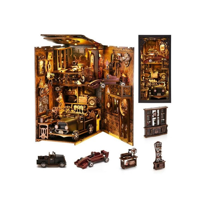2Kids Toys 3D skládačka Zarážka na knihy Miniatura domečku Vintage auta