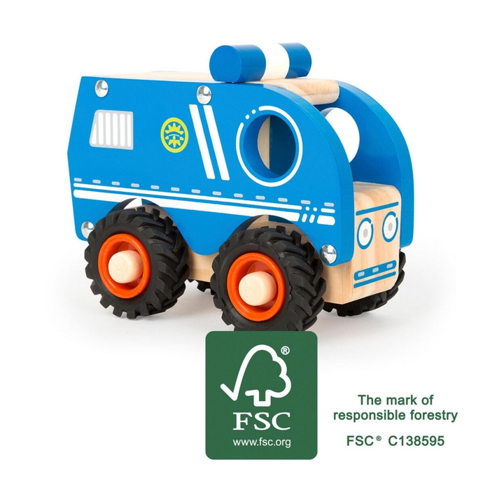 Small Foot Dřevěné policejní auto