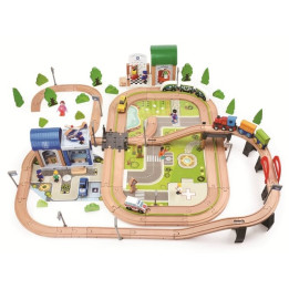2Kids Toys Vláčkodráha Město a Vesnice 200 dílů