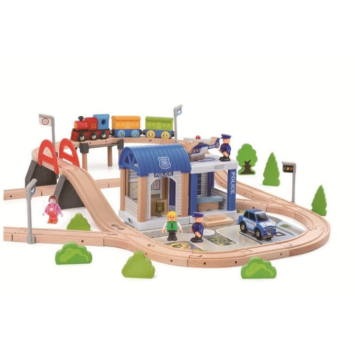 2Kids Toys Vláčkodráha Město a Vesnice 200 dílů