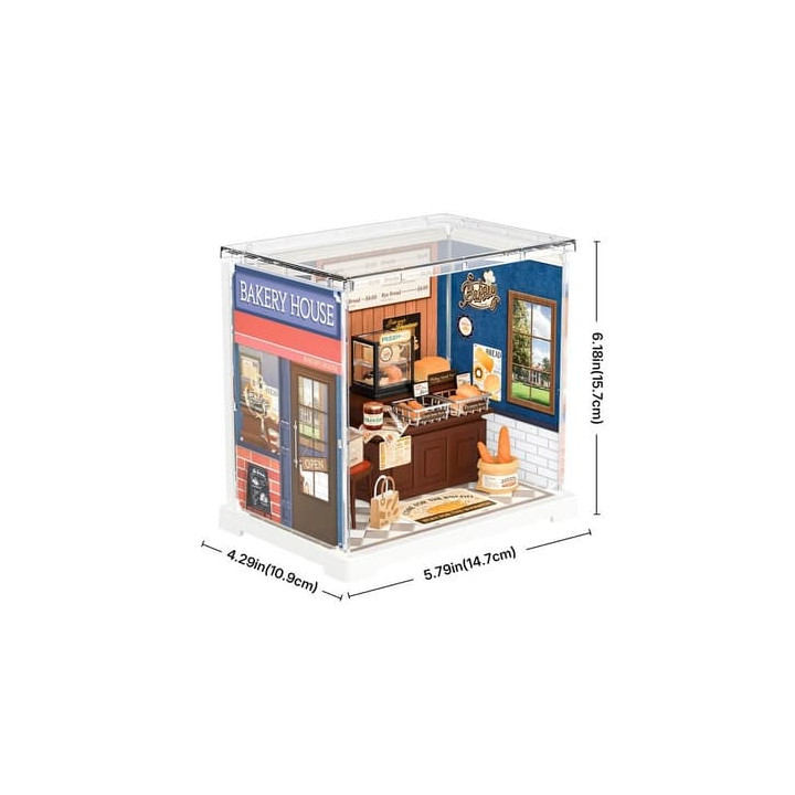 RoboTime 3D dřevěná skládačka Miniatura domečku mini Pekárna