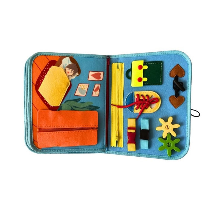 2Kids Toys Senzorická busy kniha Dinosauři 3