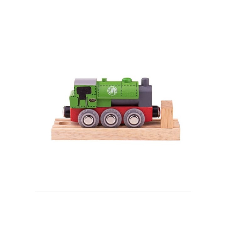 Bigjigs Rail Dřevěná lokomotiva GWR zelená