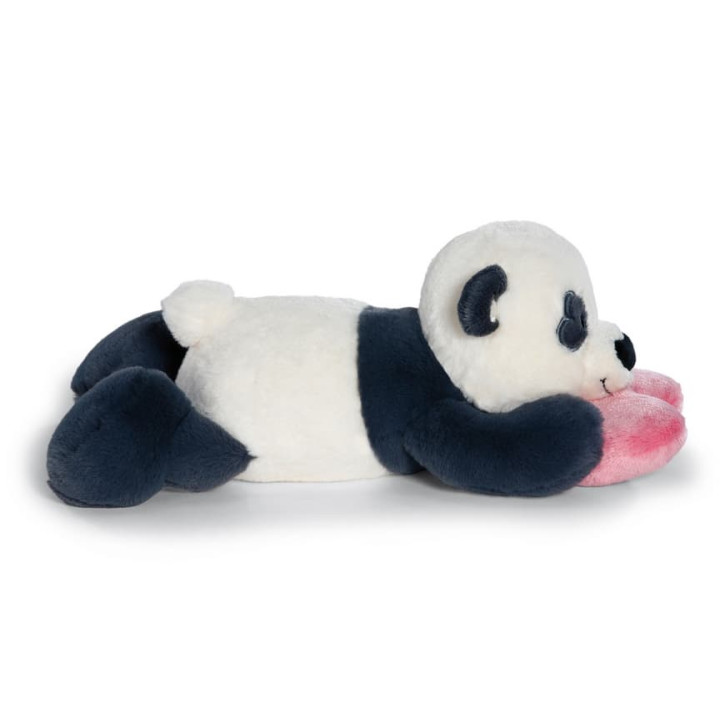NICI Plyšová panda Love se srdíčkem - ležící, 20 cm