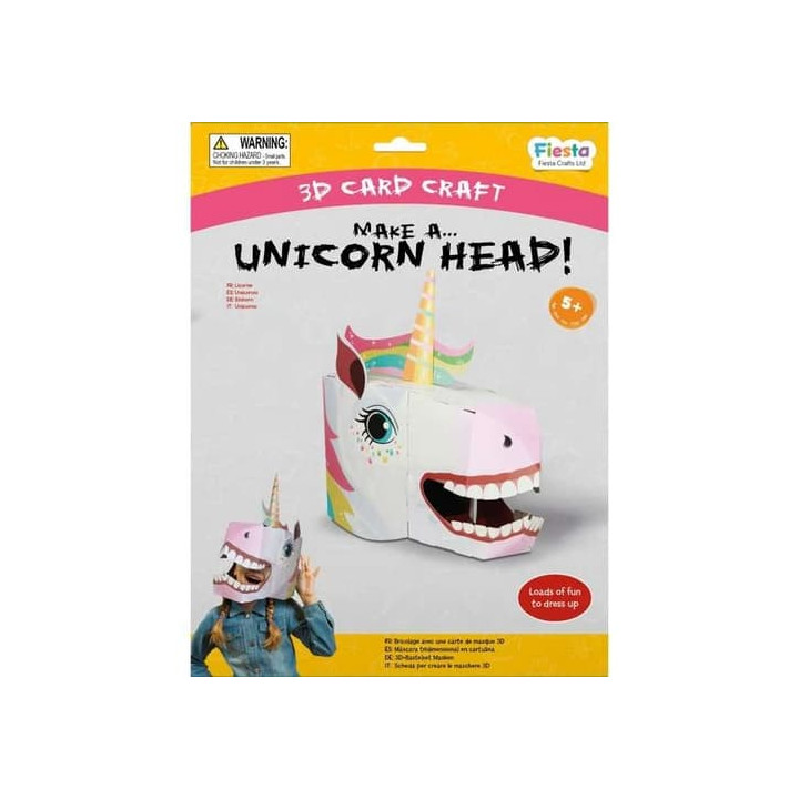 Fiesta Crafts Kreativní sada 3D maska Jednorožec