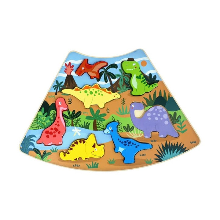 2Kids Toys Dřevěné puzzle Dinosauři propojitelné