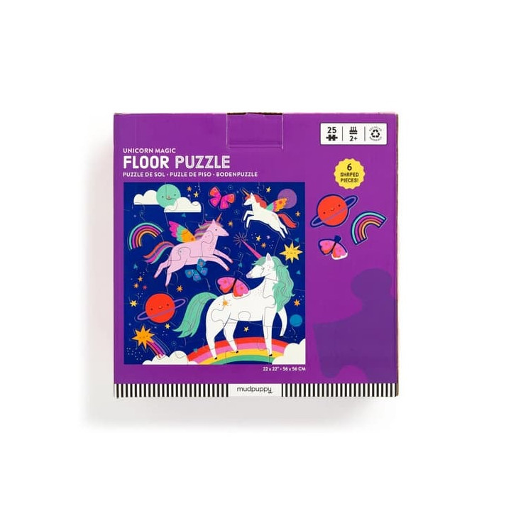 Mudpuppy Podlahové puzzle Kouzelní jednorožci 25 dílků