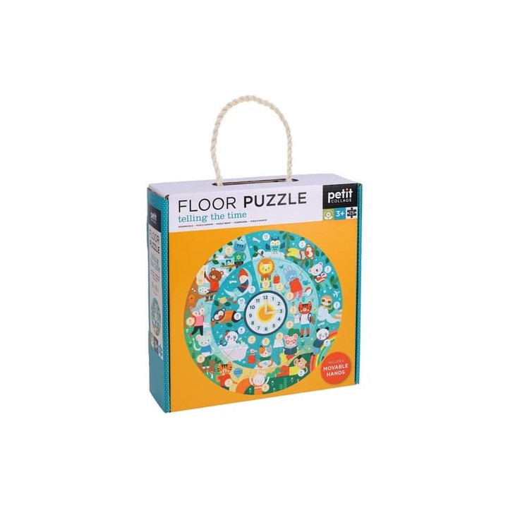 Petit Collage Podlahové puzzle Ilustrované učební hodiny