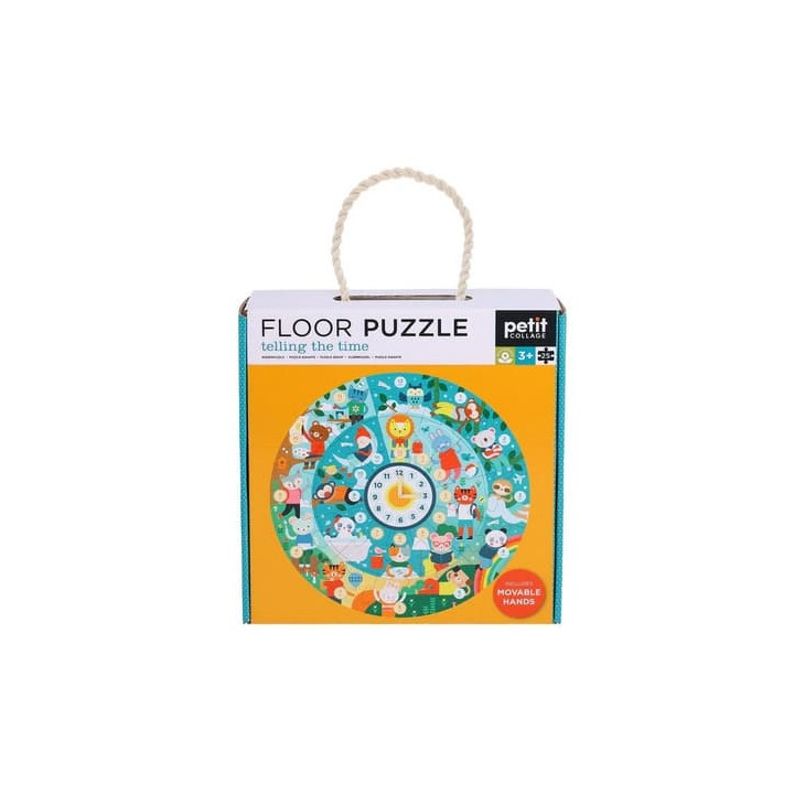 Petit Collage Podlahové puzzle Ilustrované učební hodiny