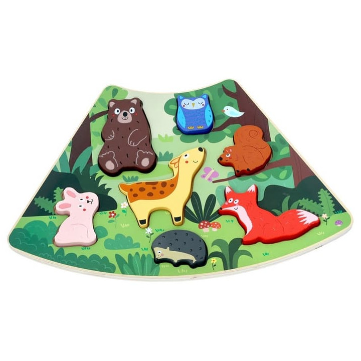 2Kids Toys Dřevěné puzzle Lesní zvířátka propojitelné