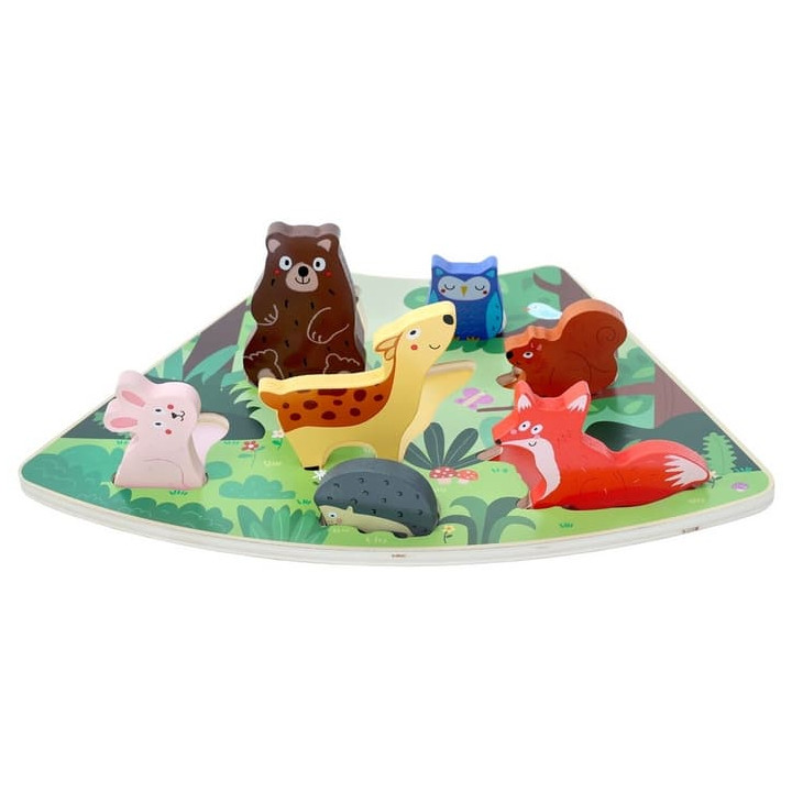2Kids Toys Dřevěné puzzle Lesní zvířátka propojitelné