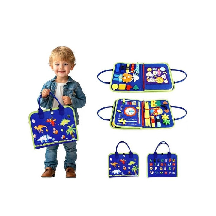 2Kids Toys Senzorická busy kniha Dinosauři 4