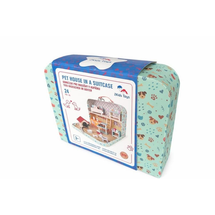2Kids Toys Domeček pro mazlíčky v kufříku