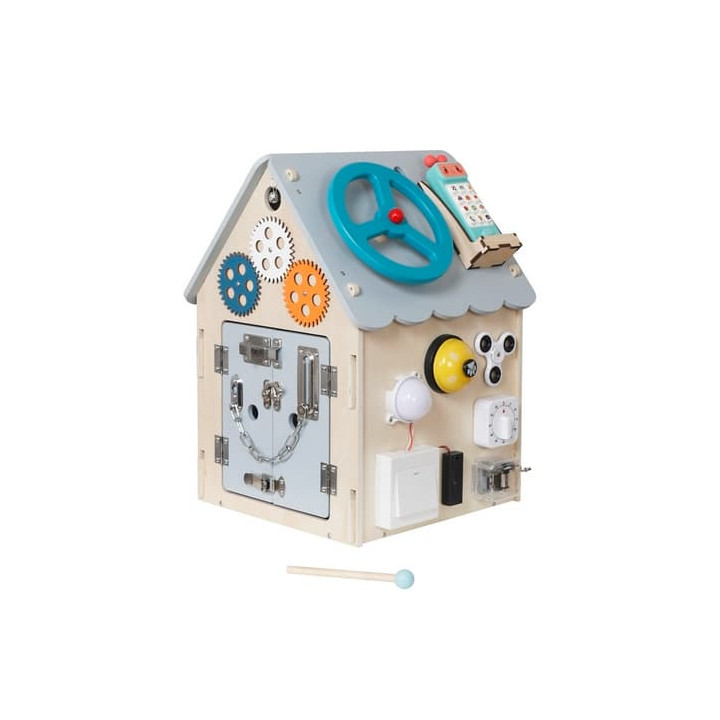 2Kids Toys Activity board Domeček šedý