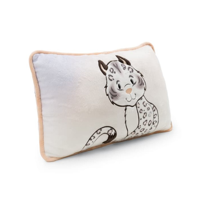 NICI GREEN Polštář sněžný leopard Eleni Snowbell 43x25 cm